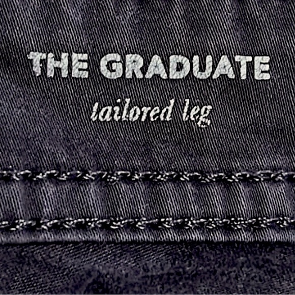 Adriano Goldschmied Reworked Pants Mens Washed Black The Graduate Leg Size 34/28 - Picture 6 of 8